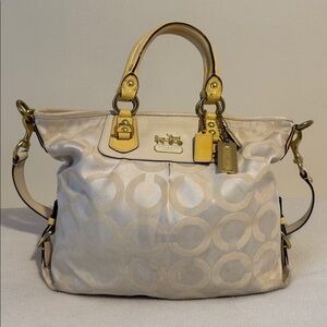 Coach Madison Julianne Op Art satchel handbag 12963